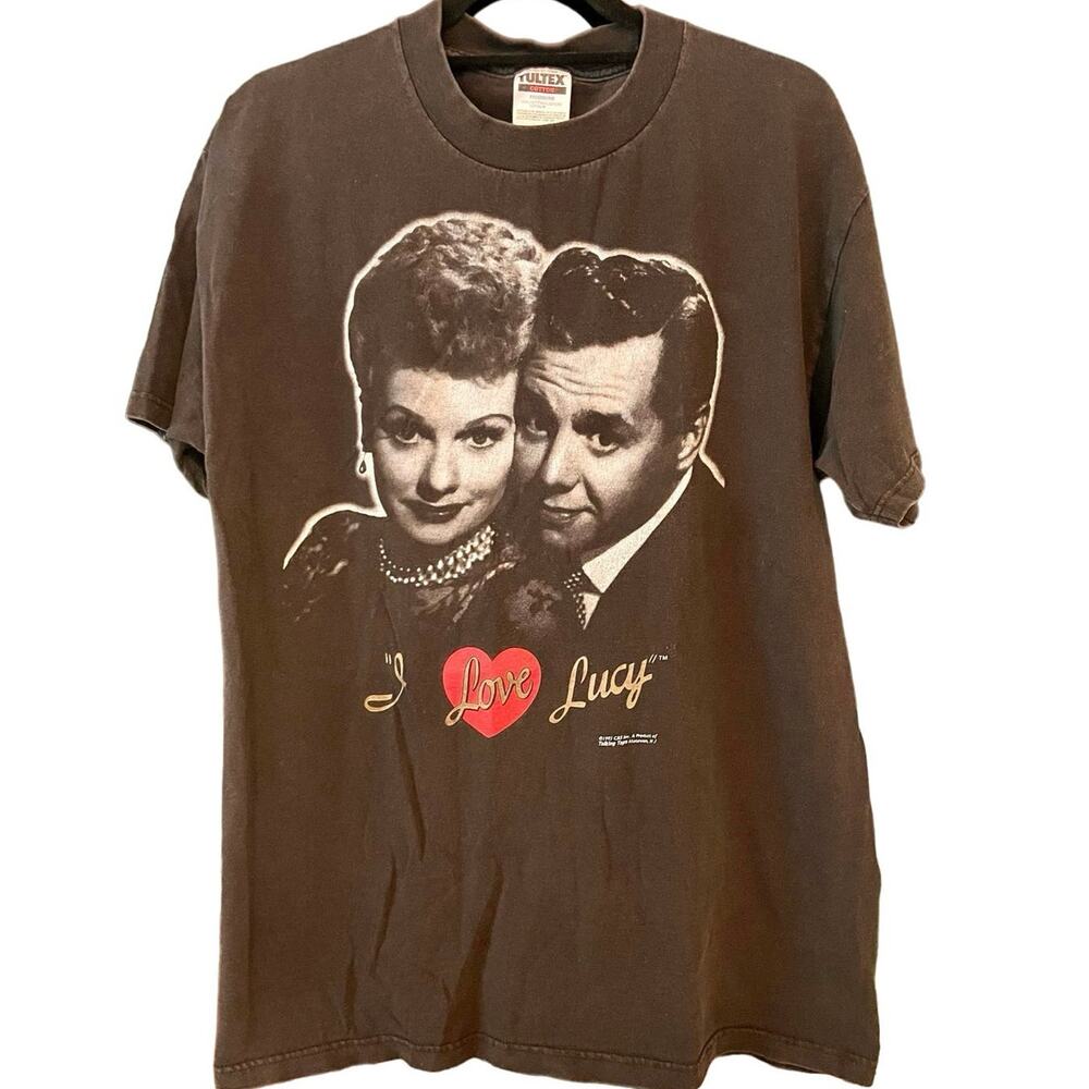 Vintage 90s I Love Lucy Lucille Ball and Desi Arnaz 1992 Shirt Adult Large